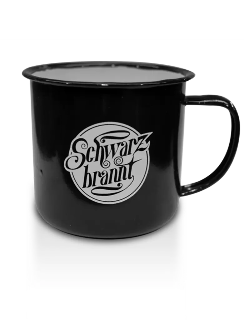 Emaillebecher "Schwarzbrannt" 300ml
